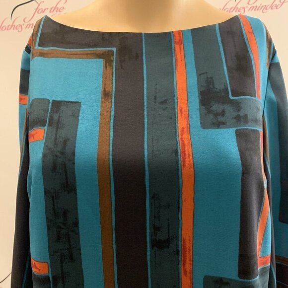 Eliza J. Sz 8. Lined Full Back Zip Shift Sheath Dress. Contrasting Band. B56 - Picture 2 of 10